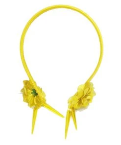 Cossky Anime Spy×Family Yor Forger Cosplay Gold Tapered Rose Flowers Headband For Women