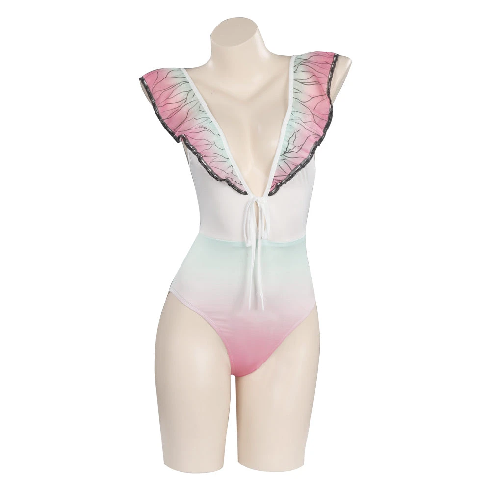 NewCosplay Anime Demon Slayer Kochou Shinobu Swimwear Outfits Halloween Carnival Suit Cosplay Costume 4 NewCosplay Anime Demon Slayer Kochou Shinobu Swimwear Outfits Halloween Carnival Suit Cosplay Costume