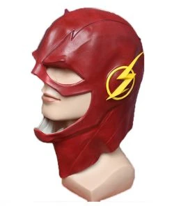 Fansholiday New Arrivals The Flash Mask Cosplay Latex Masks Helmet Masquerade Halloween Party Costume Props