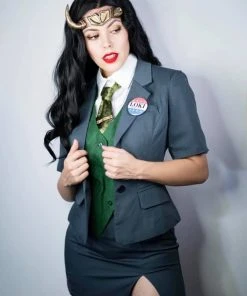 New Cosplaysky New Arrivals Loki 2021 Female Loki Outfit Halloween Original Designers Cosplay Costume