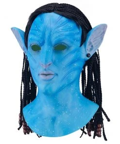 Fandomsky New Arrivals Woman Man Avatar Luminous Mask Cosplay Latex Masks Helmet Cosplay Props