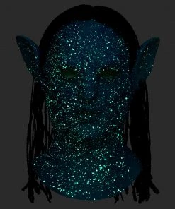 Fandomsky New Arrivals Woman Man Avatar Luminous Mask Cosplay Latex Masks Helmet Cosplay Props