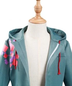 NewCosplay New Arrivals Danganronpa Nagito Komaeda Kids Children Army Green Jacket Coat Cosplay Costume