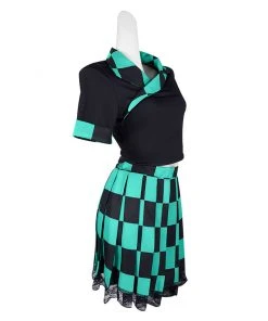 Cosplaygift New Arrivals Demon Slayer Kamado Tanjirou Cosplay Costume Dress Outfits Halloween Carnival Suit