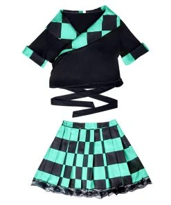 Cosplaygift New Arrivals Demon Slayer Kamado Tanjirou Cosplay Costume Dress Outfits Halloween Carnival Suit