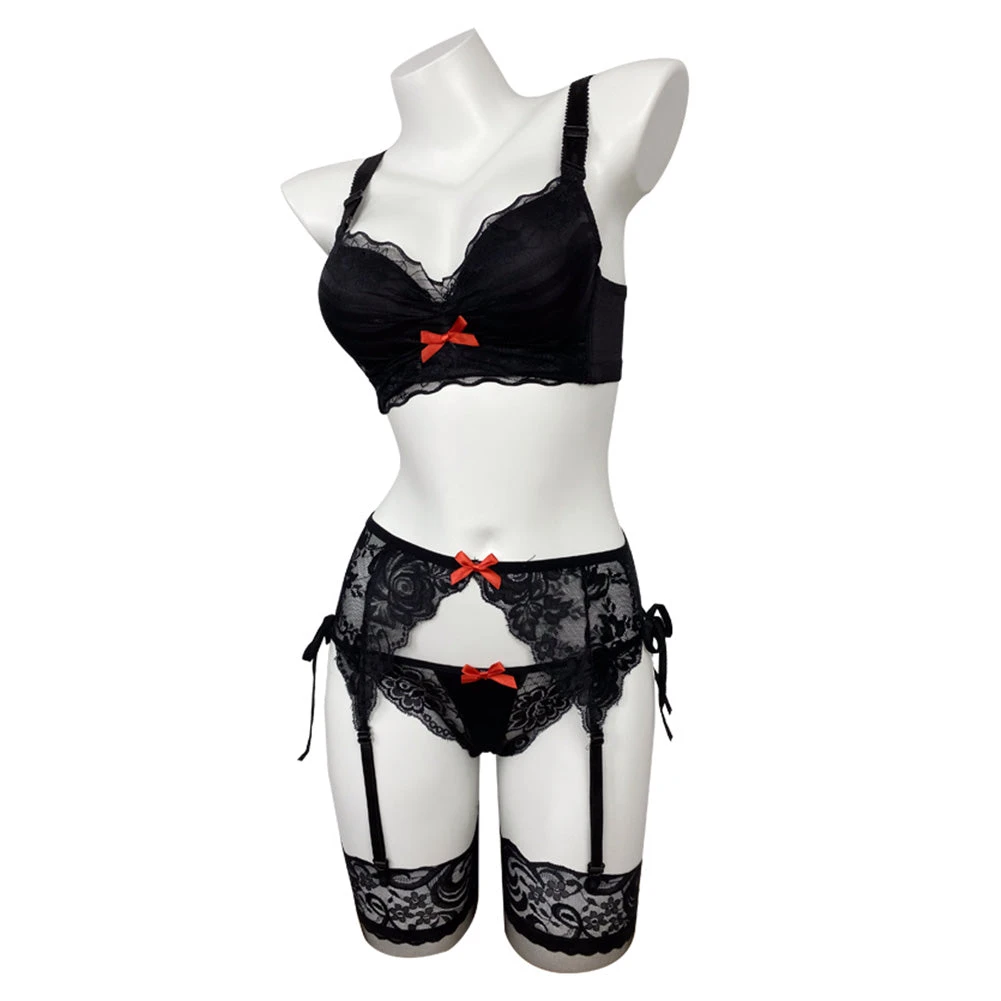 Fandombuy DATE A LIVE/DATE A BULLET KurumiTokisaki Black Lingerie Set Cosplay Costume Outfits New Arrivals 3 Fandombuy DATE A LIVE/DATE A BULLET KurumiTokisaki Black Lingerie Set Cosplay Costume Outfits New Arrivals