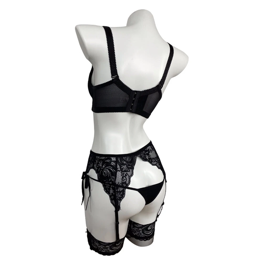 Fandombuy DATE A LIVE/DATE A BULLET KurumiTokisaki Black Lingerie Set Cosplay Costume Outfits New Arrivals 4 Fandombuy DATE A LIVE/DATE A BULLET KurumiTokisaki Black Lingerie Set Cosplay Costume Outfits New Arrivals