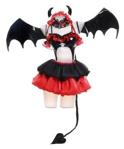 NewCosplay Date A Live Tokisaki Kurumi Nightmare Cosplay Costume Outfits Halloween Carnival Suit