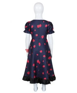 Cossky Kids Girls Spy Family Anya Forger Strawberry Dress Cosplay Costume Outfits