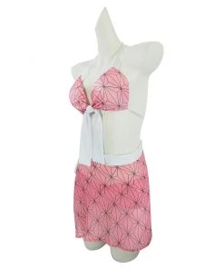 NewCosplay Demon Slayer Kamado Nezuko Original Designers Swimwear Cosplay Costume Summer Swimsuit