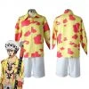 New Cosplaysky One Piece Film: Red Trafalgar D. Water Law Cosplay Costume Shirt Pants Outfits