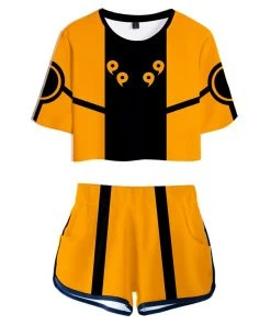 Fandombuy Women Naruto Crop Top Sets Uzumaki Naruto Cosplay Short Sleeve T-shirt Shorts 2 Pieces Sets Casual Clothes 11 Fandombuy Women Naruto Crop Top Sets Uzumaki Naruto Cosplay Short Sleeve T-shirt Shorts 2 Pieces Sets Casual Clothes