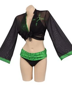 NewCossky The Batman 2022-Riddler Original Design Cosplay Costume Swimwear Cloak Outfits -cossky® New Arrivals