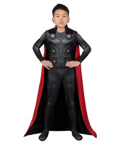 Cosplaygift New Arrivals Kids Avengers: Infinity War Thor Cosplay Costume Jumpsuit Cloak Outfits Halloween Carnival Suit