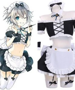 New Cosplaysky DATE A LIVE Nia Honjou Maid Cosplay Costume Dress Outfits Halloween Carnival Suit New Arrivals