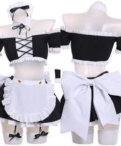 New Cosplaysky DATE A LIVE Nia Honjou Maid Cosplay Costume Dress Outfits Halloween Carnival Suit New Arrivals