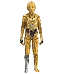 Fandomsky Children Kids Star Wars C3P0 Cosplay Costume Outfits Halloween Carnival Suit New Arrivals