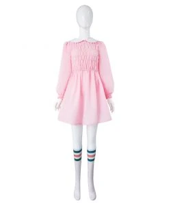 Cossky New Arrivals Stranger Things Season 1 Eleven/11 Cosplay Costume Dress Outfits Halloween Carnival Suit