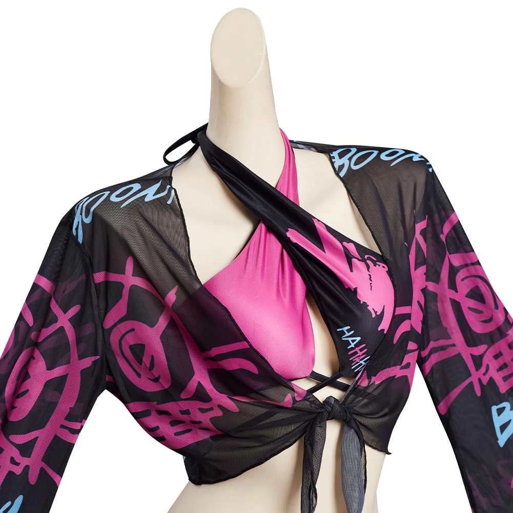League Of Legends LoL Jinx Original Designers Top And Shorts Swimming Suit - Cossky® New Arrivals 12 League Of Legends LoL Jinx Original Designers Top And Shorts Swimming Suit - Cossky® New Arrivals