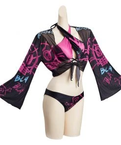 League Of Legends LoL Jinx Original Designers Top And Shorts Swimming Suit - Cossky® New Arrivals 19 League Of Legends LoL Jinx Original Designers Top And Shorts Swimming Suit - Cossky® New Arrivals