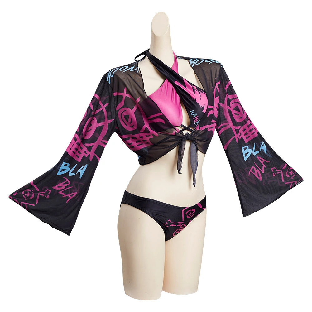 League Of Legends LoL Jinx Original Designers Top And Shorts Swimming Suit - Cossky® New Arrivals 7 League Of Legends LoL Jinx Original Designers Top And Shorts Swimming Suit - Cossky® New Arrivals