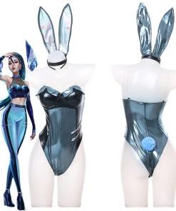 NewCosplay New Arrivals League Of Legends LOL KDA Groups Kaisa Daughter Of The Void Bunny Girl Cosplay Costume
