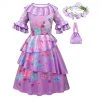 NewCosplay Kids Girls Encanto Isabela Cosplay Costume Dress Bag Headband Outfits New Arrivals