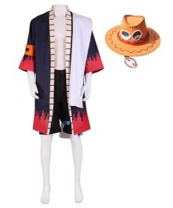 NewCossky New Arrivals One Piece Portgas·D· Ace Cosplay Costume Outfits Halloween Carnival Suit