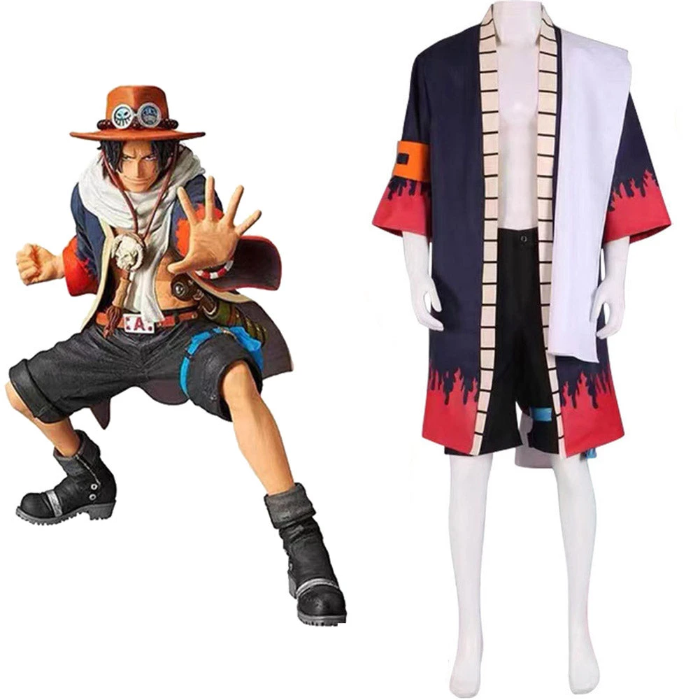NewCossky New Arrivals One Piece Portgas·D· Ace Cosplay Costume Outfits Halloween Carnival Suit 4 NewCossky New Arrivals One Piece Portgas·D· Ace Cosplay Costume Outfits Halloween Carnival Suit