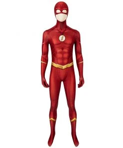 Fandomsky New Arrivals The Flash Season 6 Barry Allen Cosplay Costume Jumpsuit Outfits Halloween Carnival Suit
