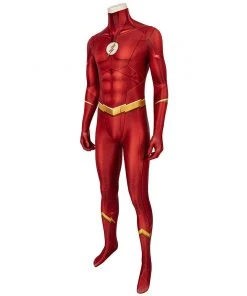 Fandomsky New Arrivals The Flash Season 6 Barry Allen Cosplay Costume Jumpsuit Outfits Halloween Carnival Suit