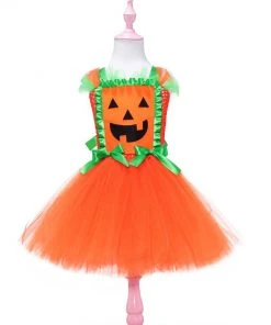 NewCosplay Kids Girls Pumpkin Pirate Cosplay Costume Accessory Bag Outfits Halloween Carnival Suit