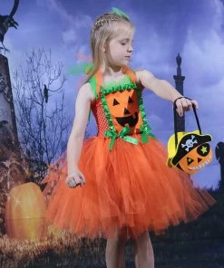 NewCosplay Kids Girls Pumpkin Pirate Cosplay Costume Accessory Bag Outfits Halloween Carnival Suit 15 NewCosplay Kids Girls Pumpkin Pirate Cosplay Costume Accessory Bag Outfits Halloween Carnival Suit