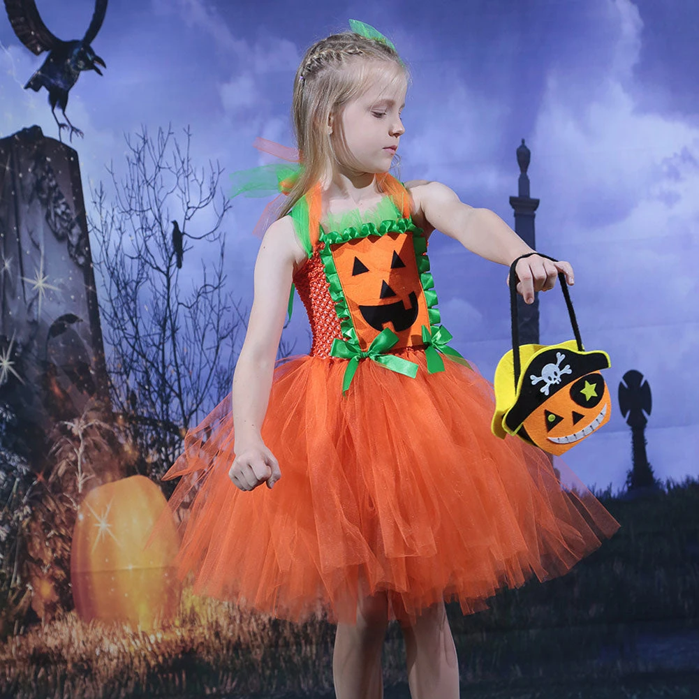 NewCosplay Kids Girls Pumpkin Pirate Cosplay Costume Accessory Bag Outfits Halloween Carnival Suit 8 NewCosplay Kids Girls Pumpkin Pirate Cosplay Costume Accessory Bag Outfits Halloween Carnival Suit