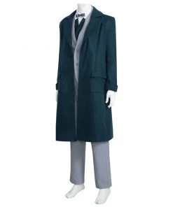 NewCosplay Fantastic Beasts: The Secrets Of Dumbledore 2022 Newt Scamander Cosplay Costume Outfits Halloween Carnival Suit
