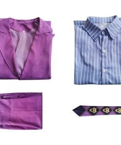 Fansholiday New Arrivals JoJo‘s Bizarre Adventure Kira Yoshikage Cosplay Costume Outfits Halloween Carnival Suit