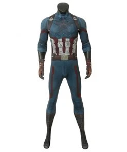 Viele Kostüme Captain America（Infinity War）Steven Rogers Cosplay Costume Jumpsuit Outfits Halloween Carnival Suit New Arrivals
