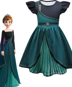 Fandombuy Kids Girls Frozen Anna Cosplay Costume Dress Halloween Carnival Suit New Arrivals