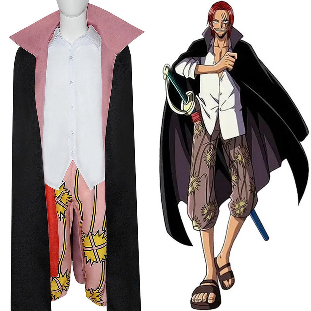 INSWEAR One Piece Shanks Cosplay Costume Outfits Halloween Carnival Suit 6 INSWEAR One Piece Shanks Cosplay Costume Outfits Halloween Carnival Suit