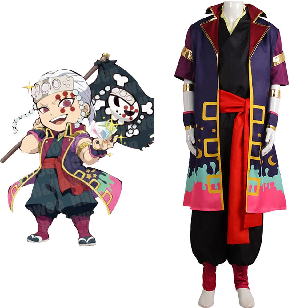 NewCosplay Demon Slayer Uzui Tengen Cosplay Costume Outfits Halloween Carnival Suit 3 NewCosplay Demon Slayer Uzui Tengen Cosplay Costume Outfits Halloween Carnival Suit
