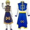 Fansholiday New Arrivals Hunter X Hunter Kurapika Cosplay Costume Outfits Halloween Carnival Suit 2 Fansholiday New Arrivals Hunter X Hunter Kurapika Cosplay Costume Outfits Halloween Carnival Suit