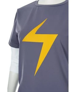 NewCosplay Avengers-Ms. Marvel Kamala Khan Outfits Halloween Carnival Suit Cosplay Costume