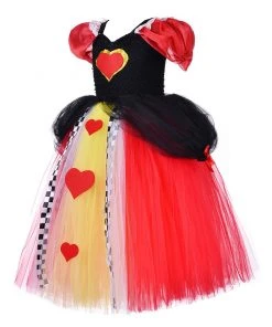 Fandomsky Kids Girls Alice In Wonderland The Red Queen Cosplay Costume Mesh Dress Outfits Halloween Carnival Suit New Arrivals 6 Fandomsky Kids Girls Alice In Wonderland The Red Queen Cosplay Costume Mesh Dress Outfits Halloween Carnival Suit New Arrivals