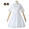 CosplaySky New Arrivals Kids Girls Spy Family Anya Forger Cosplay Costume White Dress Headband Outfits