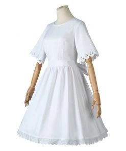CosplaySky New Arrivals Kids Girls Spy Family Anya Forger Cosplay Costume White Dress Headband Outfits