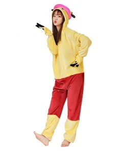 NewCosplay New Arrivals Anime One Piece ·Chopper Pajama Adult Unisex Onesies Polyester Sleepwear Pyjamas Halloween Carnival Costume Cosplay Costume