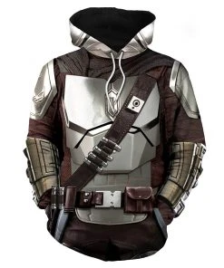 New Cosplaysky Unisex Star Wars The Mandalorian Pullover Hoodies Cosplay Casual Coat Streetwear New Arrivals