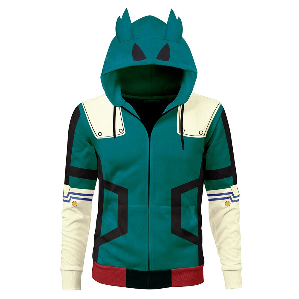New Cosplaysky New Arrivals Unisex Midoriya Izuku Battle Suit Cosplay Hoodies My Hero Academia Zip Up 3D Print Jacket Sweatshirt 3 New Cosplaysky New Arrivals Unisex Midoriya Izuku Battle Suit Cosplay Hoodies My Hero Academia Zip Up 3D Print Jacket Sweatshirt
