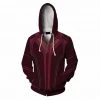 INSWEAR Scarlet Witch Wanda Cosplay Hoodie Sweatshirt Casual Zip Up Jacket Coat