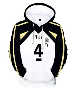 New Cosplaysky New Arrivals Unisex Bokuto Koutarou Cosplay Hoodies Haikyuu!! Pullover 3D Print Jacket Sweatshirt